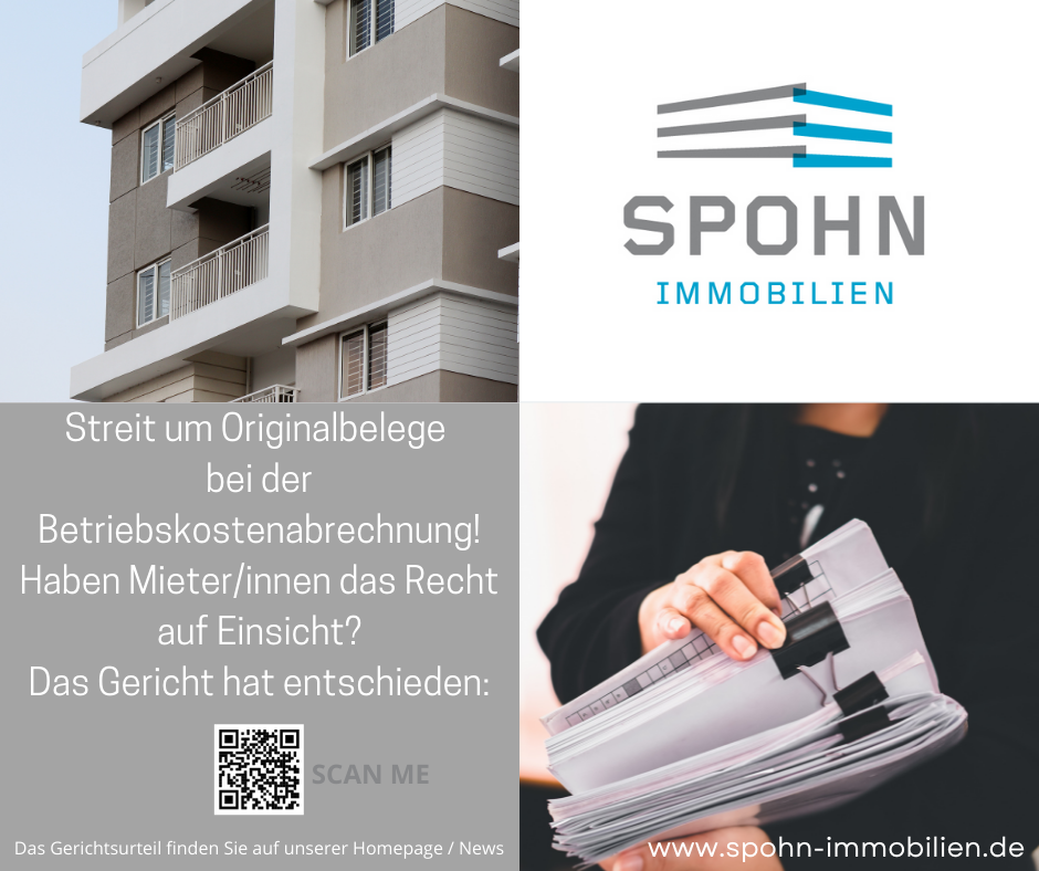 Foto Streit um Originalbelege bei der Betriebskostenabrechnung!