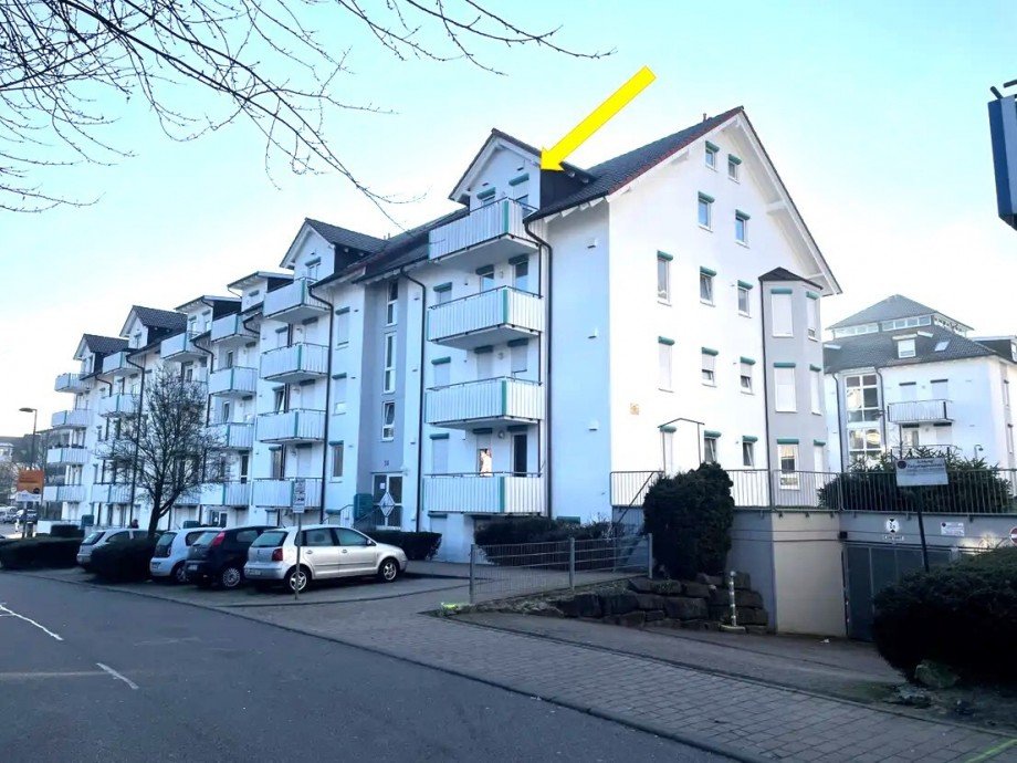 Au�enansicht Stra�e Maisonettewohnung Bad Friedrichshall