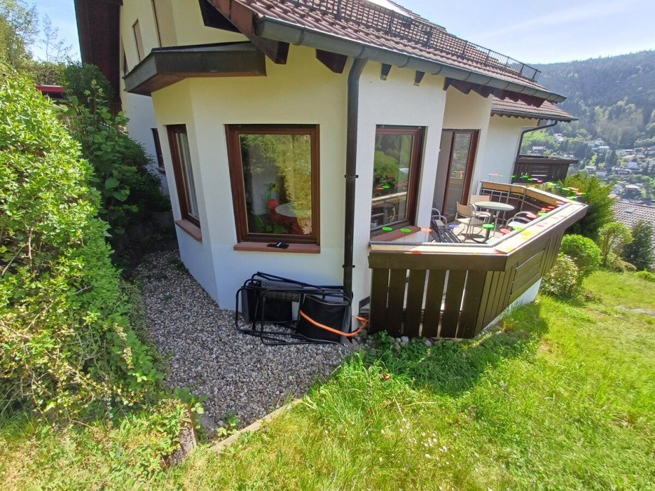 Au�en/Zugang Haus: Ferienwohnung I Erholung I Erlebnis - sofort vermieten! Wohnung Bad Wildbad im Schwarzwald