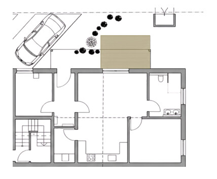 Grundriss Erdgeschosswohnung Schefflenz / Oberschefflenz