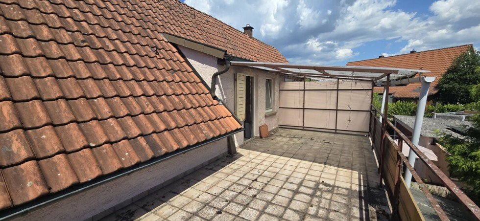 Dachterrasse Doppelhaush�lfte Neckarsulm