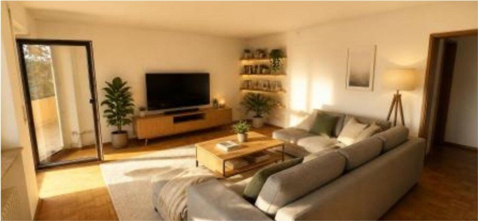 Wohnzimmer Etagenwohnung Offenau