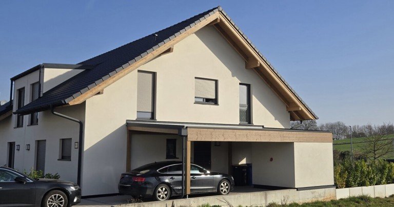 Au�enansicht Ilsfeld Doppelhaush�lfte Neuwertige Doppelhaush�lfte mit stilvollem Design und hochwertiger Ausstattung