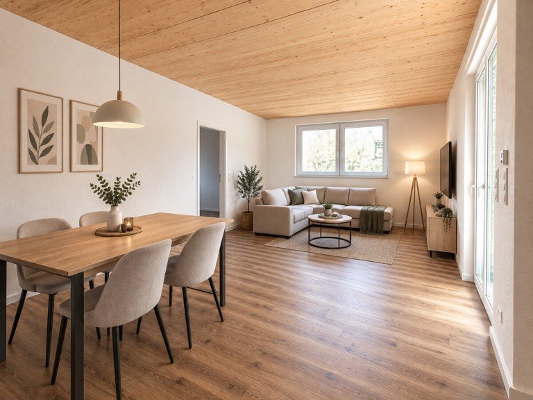 EG_rechts_Wohnzimmer Schefflenz / Oberschefflenz Etagenwohnung Nur 115 EUR Nebenkosten: 4-Zimmerwohnung in Oberschefflenz