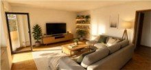 Wohnzimmer Helle 3-Zimmer-Wohnung mit Balkon und traumhafter Aussicht