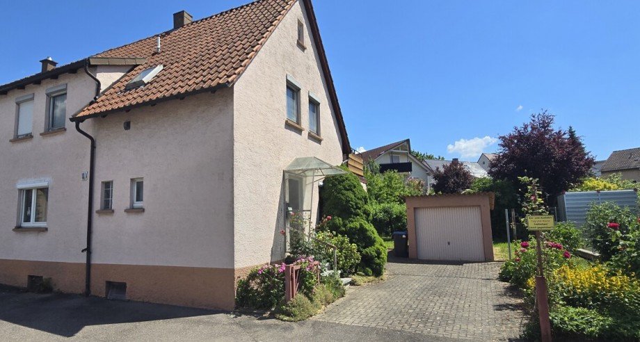 Au�enansicht Doppelhaush�lfte Neckarsulm