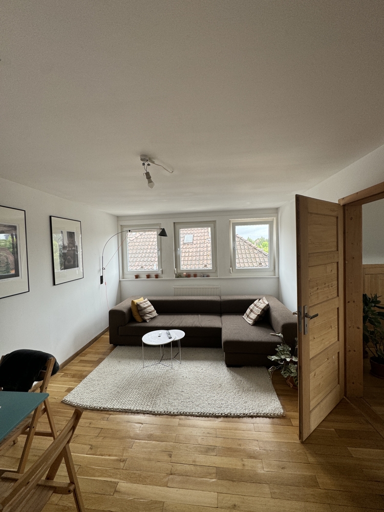 Wohnzimmer Dachgeschosswohnung Heilbronn