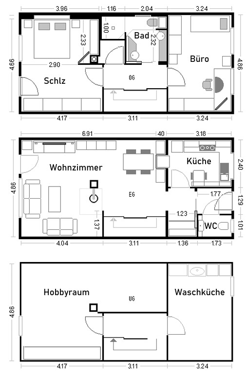 Grundriss_1 Reihenmittelhaus Heilbronn