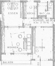 Grundriss Wohnung Nr.5 Helle 3-Zimmer-Wohnung mit Balkon und traumhafter Aussicht